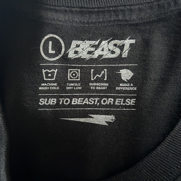 Mr. Beast long sleeve T-shirt. Mens Large - Picture 2 of 2